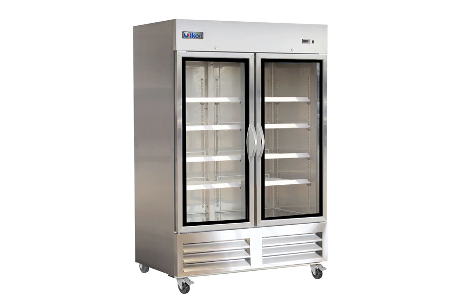 IKON - IB54RG, 54" Double Glass Door Bottom Mount Refrigerator