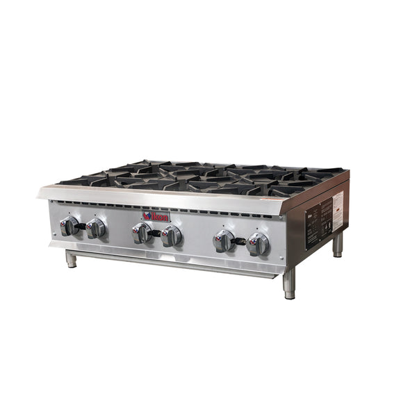IKON IHP 6 36 36 Gas Hot Plates With 6 Burners 25 000 BTU Each