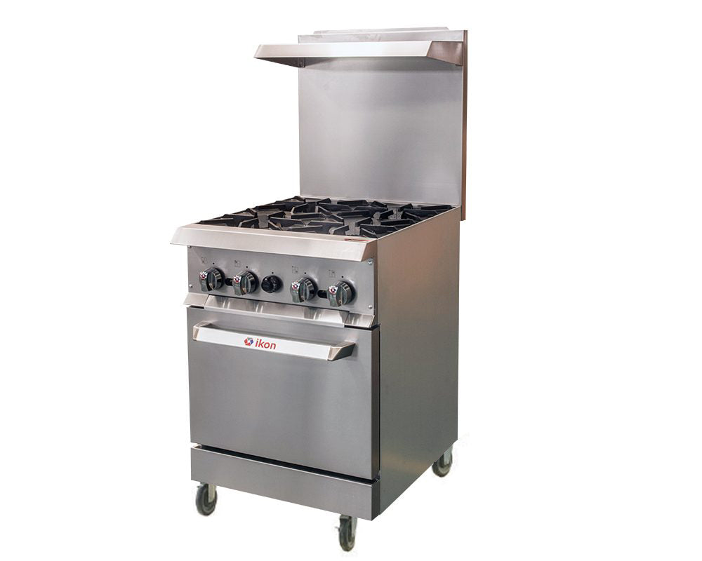 IKON - IR-4-24, 24" Gas Range With 4 Burners 153,000 BTU