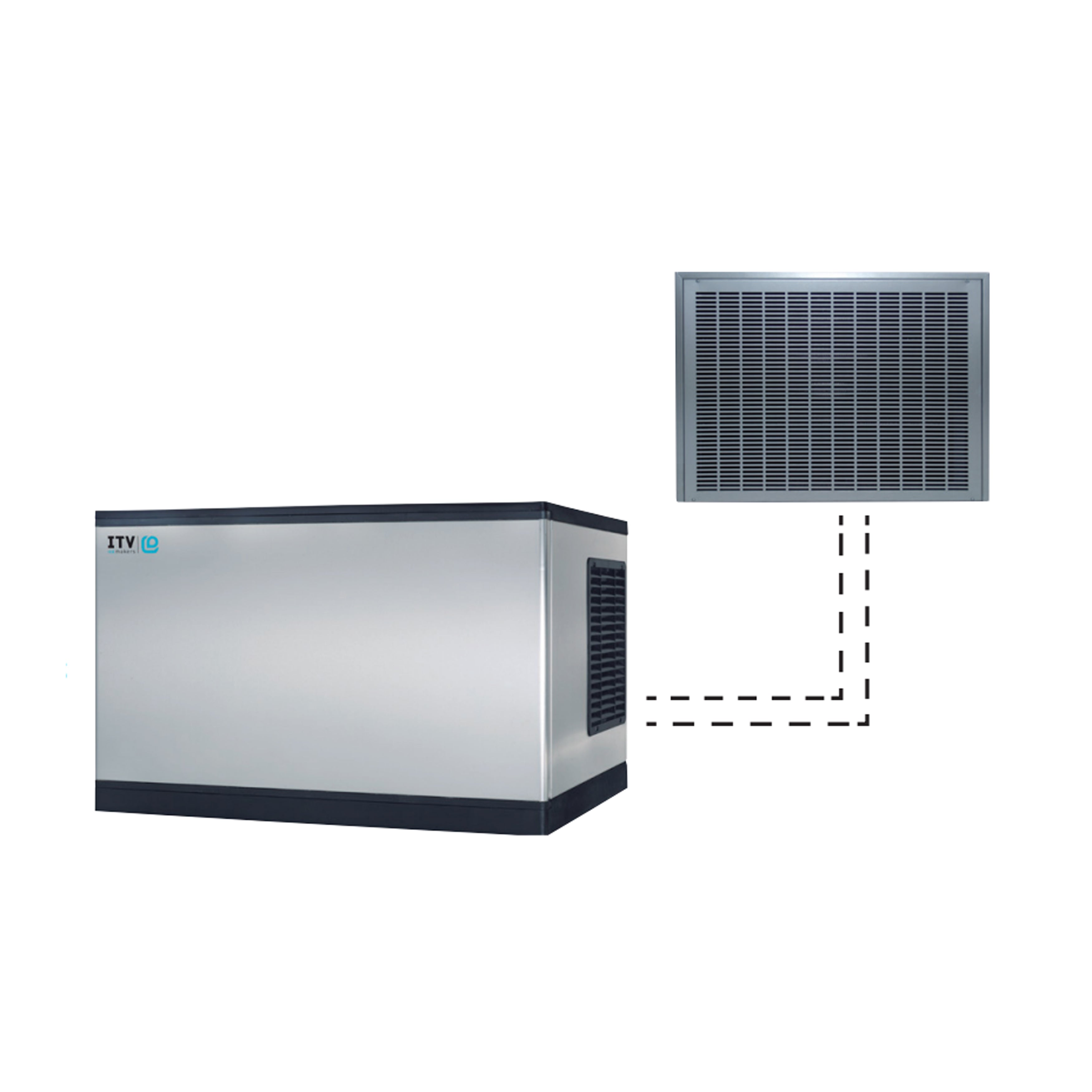 ITV - SPIKA MS 500 Remote A, Commercial Spika Cubers Ice Maker Modular Ice Cube Machine 397lbs