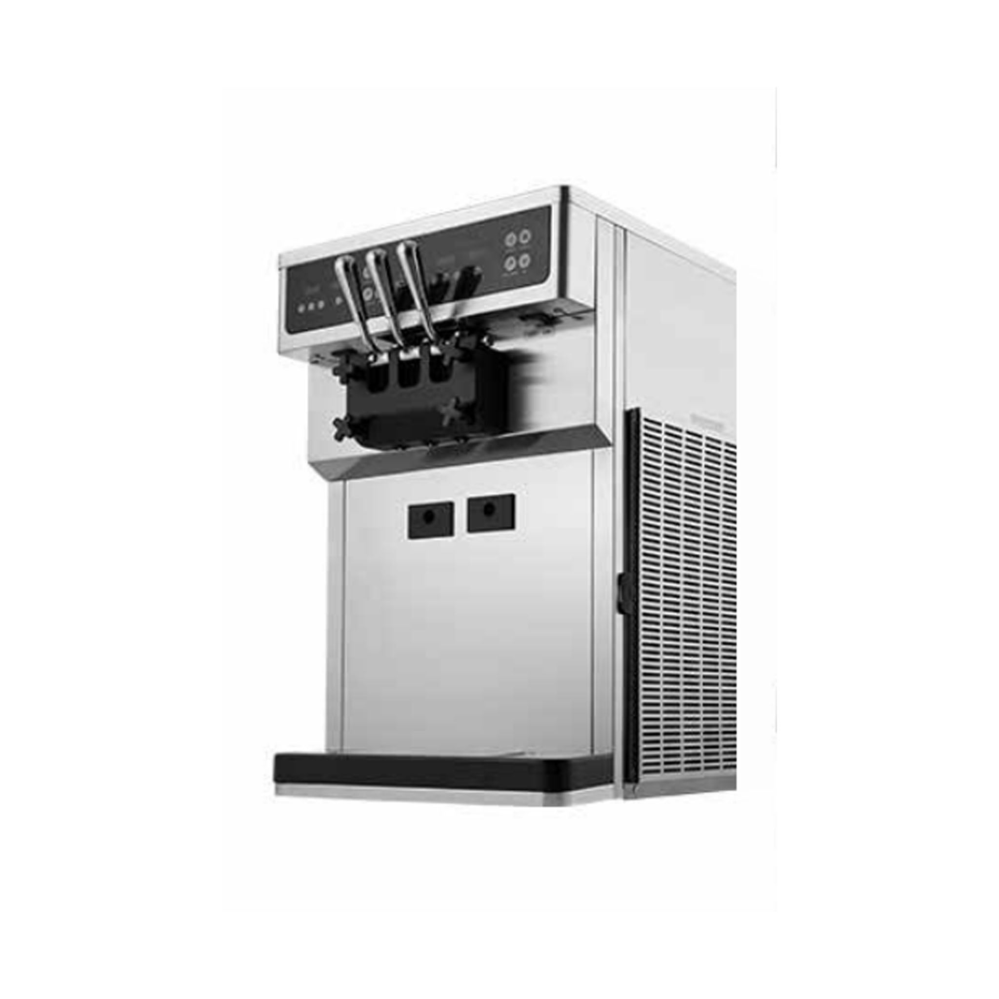 Icetro - ISI-163TT, Commercial Soft Serve Countertop Ice Cream Machine Single Hopper 2 Flavors & 1 Twist 52.9lbs/h