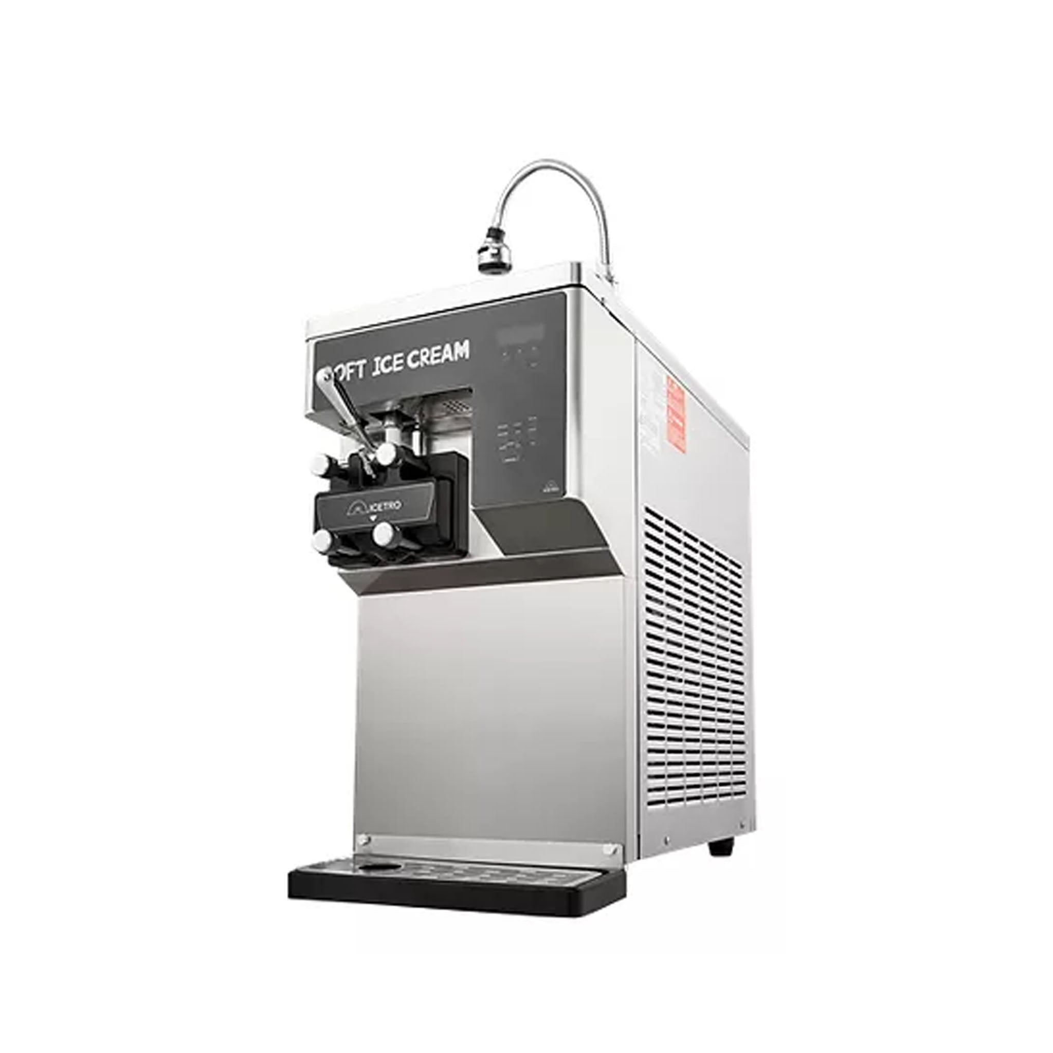 Icetro - ISI-300TA, Commercial Soft Serve Countertop Ice Cream Machine Single Hopper 1 Flavor 25lbs
