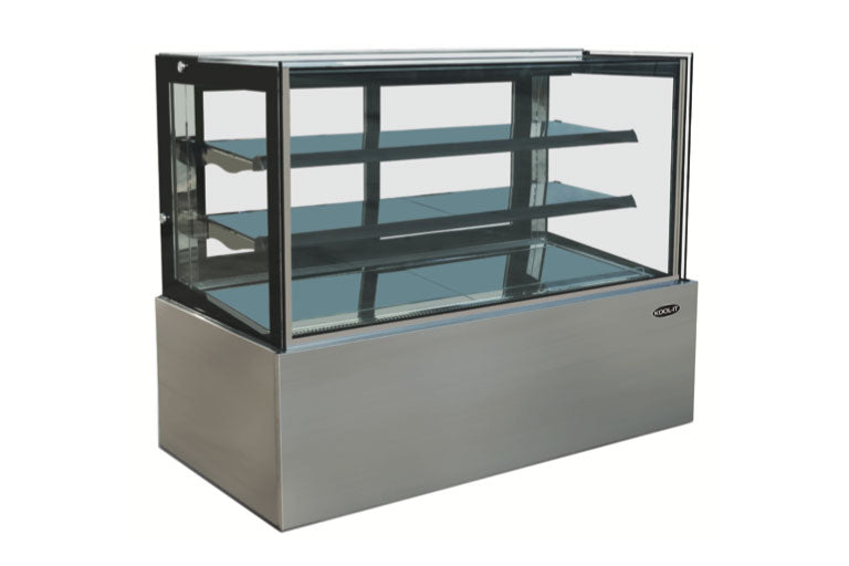 Kool-It - KBF-72, 72" Flat Glass Display Case With 21.5 cu.ft Capacity Refrigerated