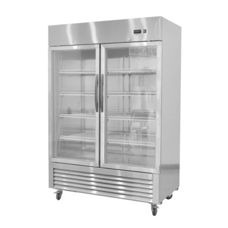 NSF Glass Door Stainless Steel Commercial Refrigerator | KR-49BG