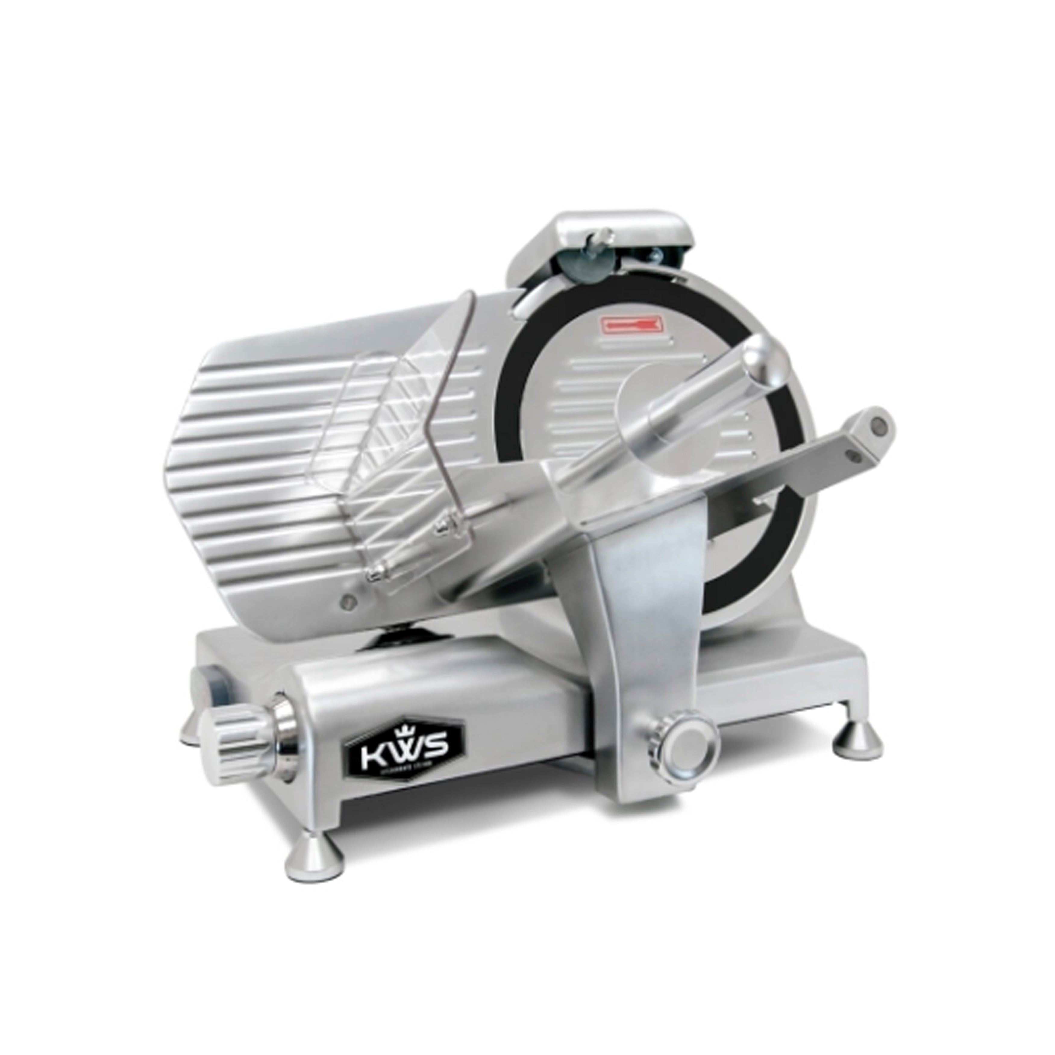 KWS - MS-10DT, Commercial 10" Electric Meat Slicer Aluminum Alloy Base and Teflon Blade