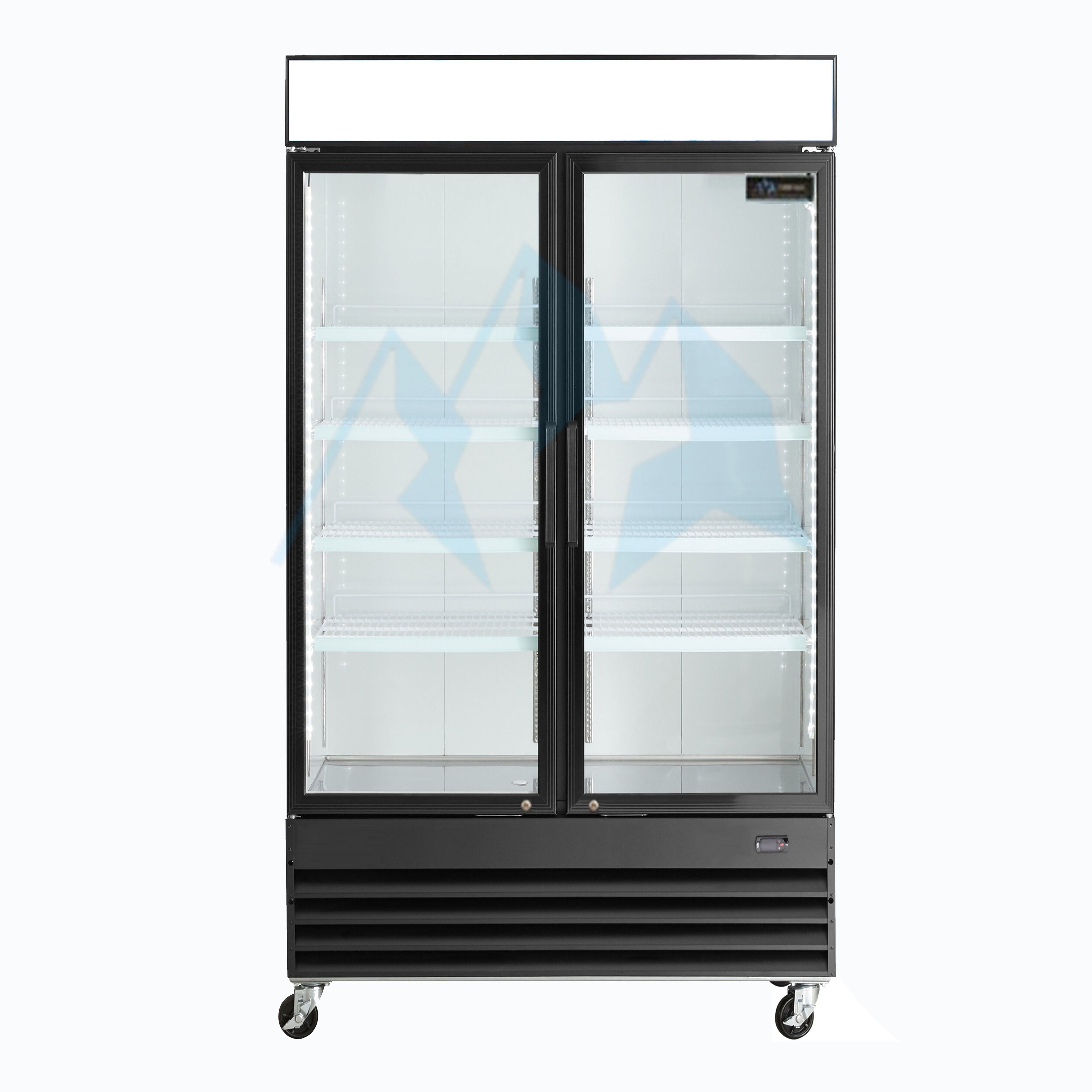 Chef AAA - LGD-800H, Commercial 41" 2 Glass Door Merchandiser Refrigerator 21 cu.ft.