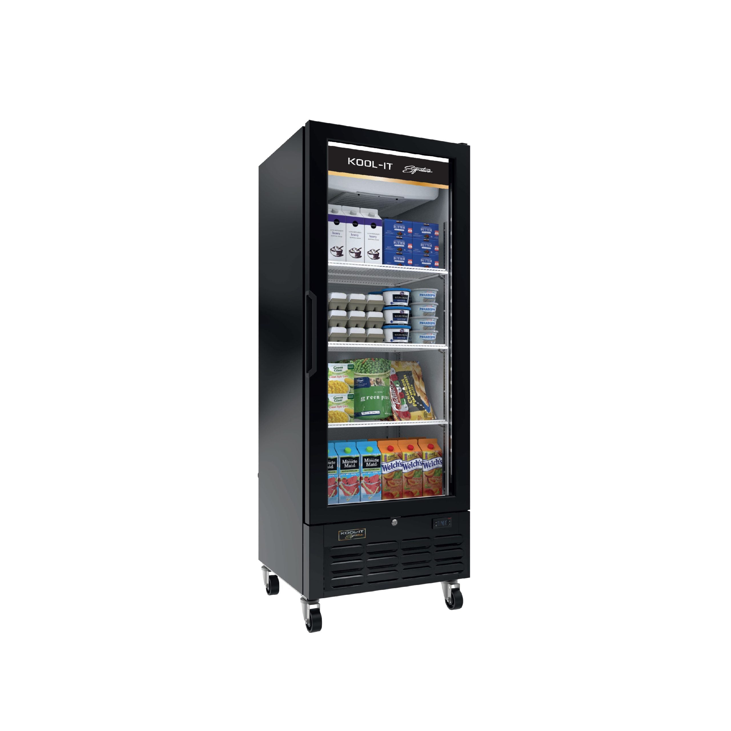 Kool-It - LX-14RB, 24" Single Glass Door Merchandiser Refrigerator