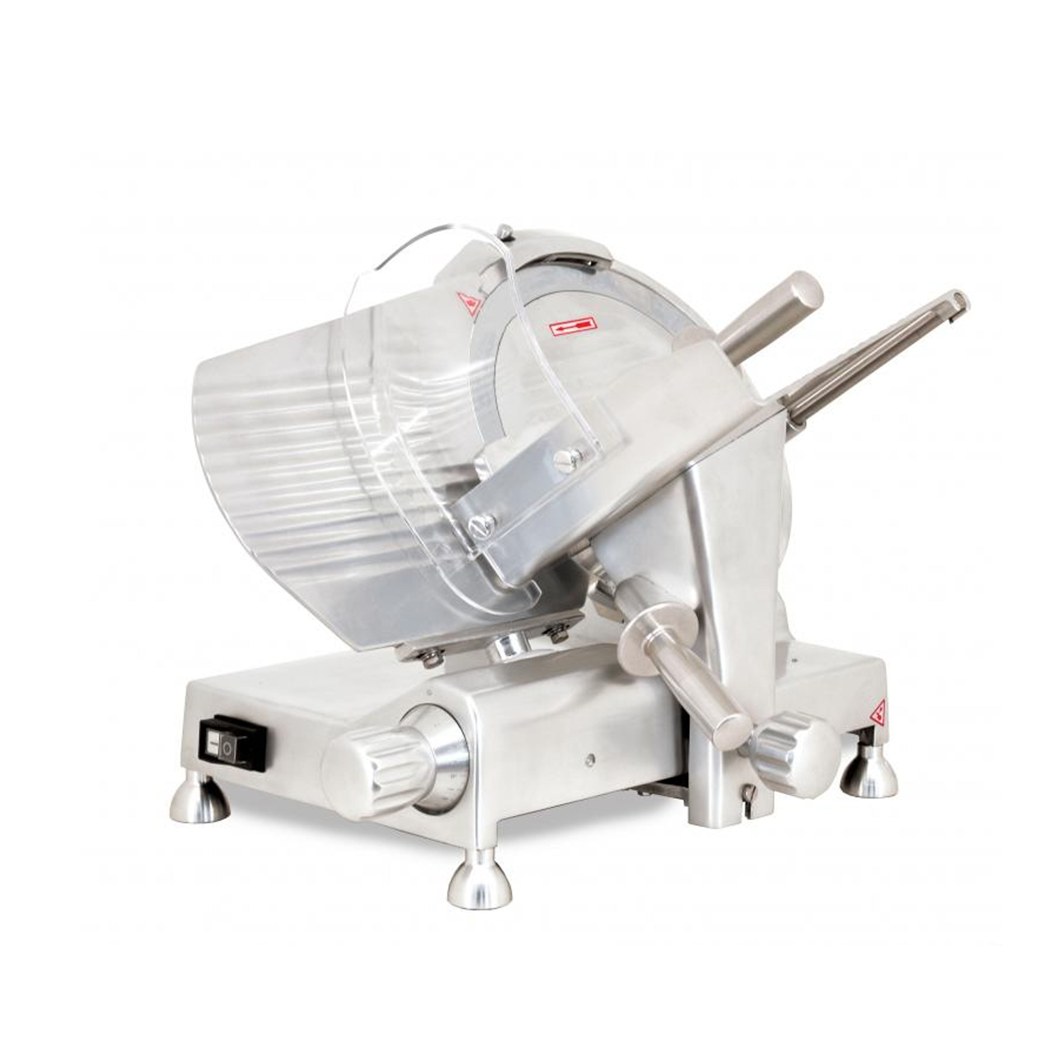 Omcan - MS-CN-0300-C, Commercial 12" Blade Belt Driven with Belt Locker Meat Slicer 110v