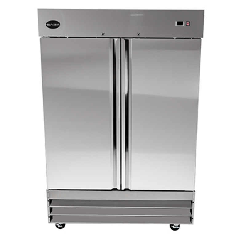 Saba - S-47F, Commercial 2 Solid Door Reach-In Freezer