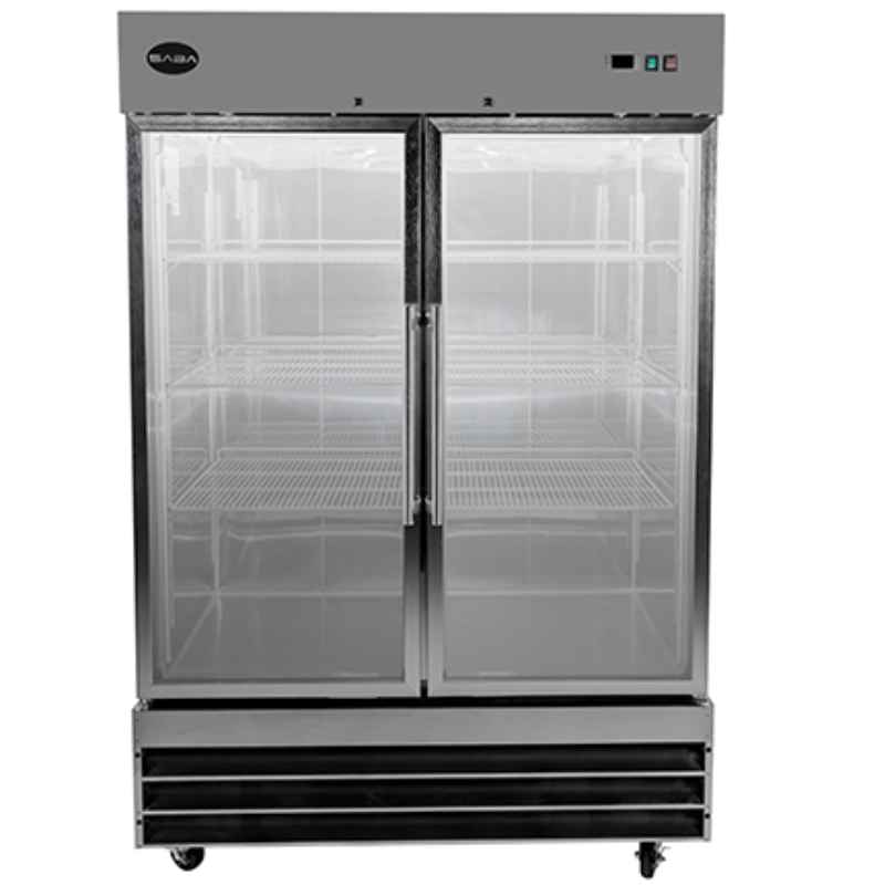 Saba - S-47FG, Commercial 2 Glass Door Reach-In Merchandiser Freezer