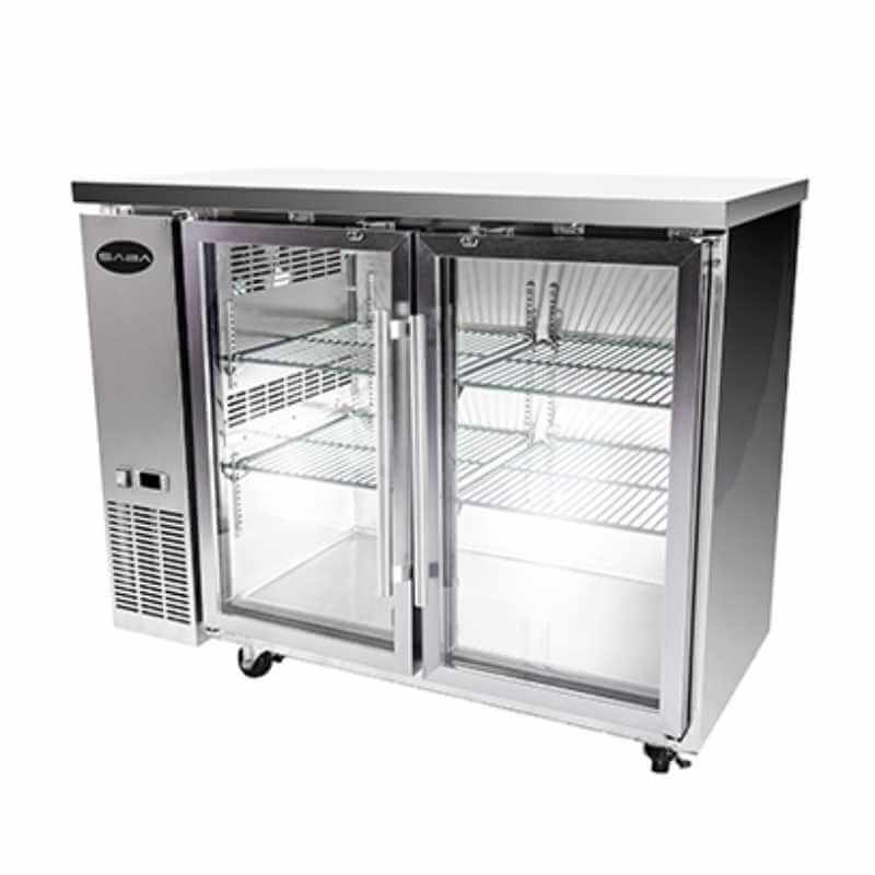 Saba - SBB-24-60GSS Commercial 60" Back Bar Cooler Refrigerator