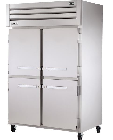 True STA2F-4HS-HC, Commercial 52 5/8" Reach-In Freezer, (4) Solid Doors 2 Section