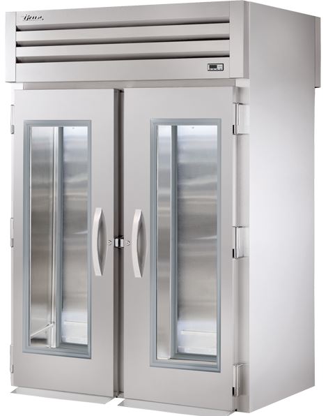 True STA2RRT-2G-2S, Commercial 68" Roll-Thru Refrigerator Glass Doors 2 Sections