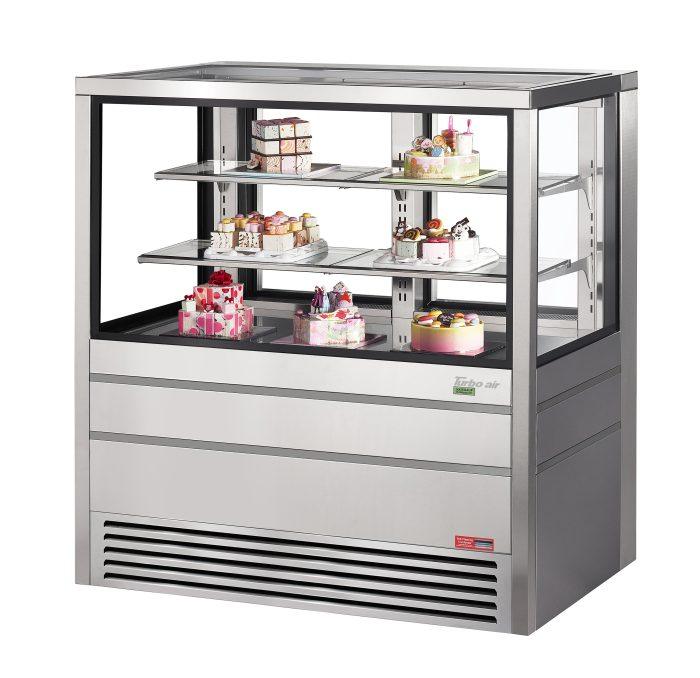 Turbo Air - TCGBF-50S-N, 50" Bakery Case, Freezer - European Straight Front Glass - Stainless Steel