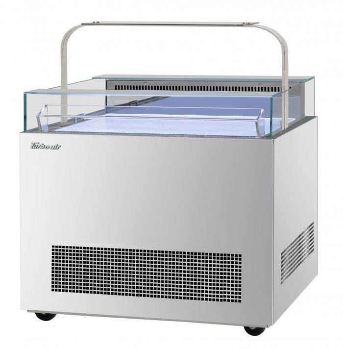 Turbo Air - TOS-40NN-D-S, 40" Sandwich & Cheese Display Case w/ Top Shelf - Stainless steel