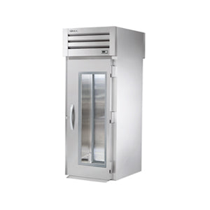 True STA1RRT-1G-1S, Commercial 35" One Section Roll Thru Refrigerator 1 Glass Door 1 Solid Door