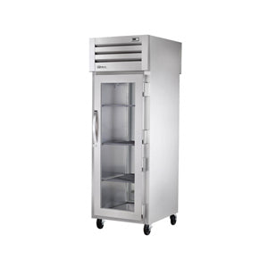 True STG1RPT-1G-1S-HC, Commercial 27.5" Pass Thru Refrigerator (1) Right Hinge Glass Door
