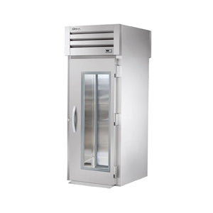 True STR1RRT-1G-1S, Commercial 35" One Section Roll Thru Refrigerator, (1) Right Hinge Glass Door, 115v