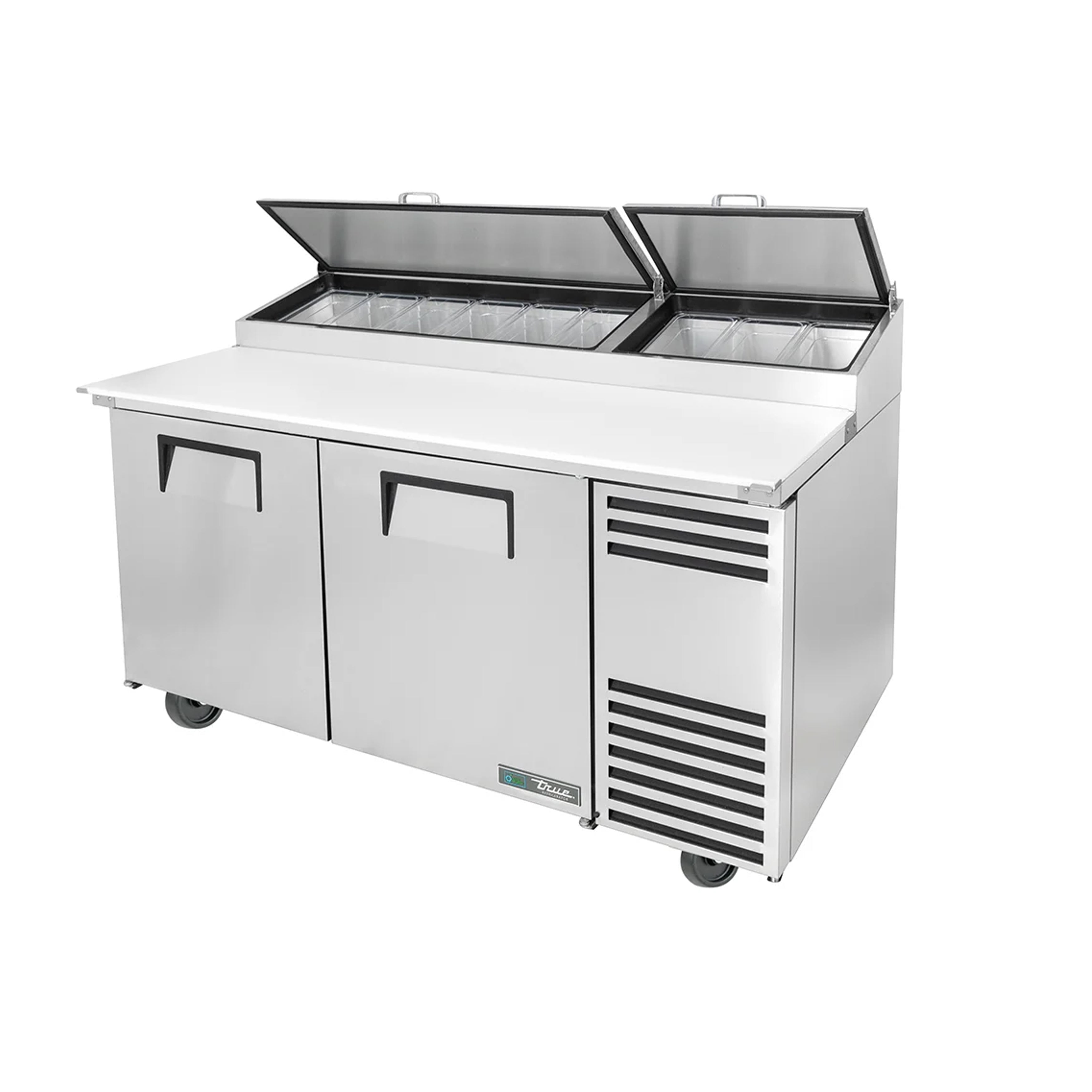 True TPP-AT-67-HC, Commercial 67" Pizza Prep Table w/ Refrigerated Base