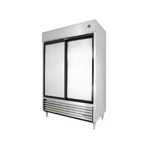 True TSD-47-HC, Commercial 54 1/10" Reach-In Refrigerator Sliding Solid Doors 2 Section