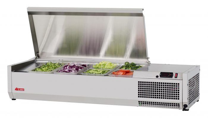 Turbo Air - CTST-1200-13-N, Commercial E-Line Countertop Salad Table, 47-1/4″L