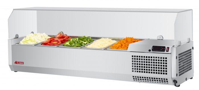 Turbo Air - CTST-1200G-N, Commercial E-line, Food prep, 47″ Countertop Salad Table