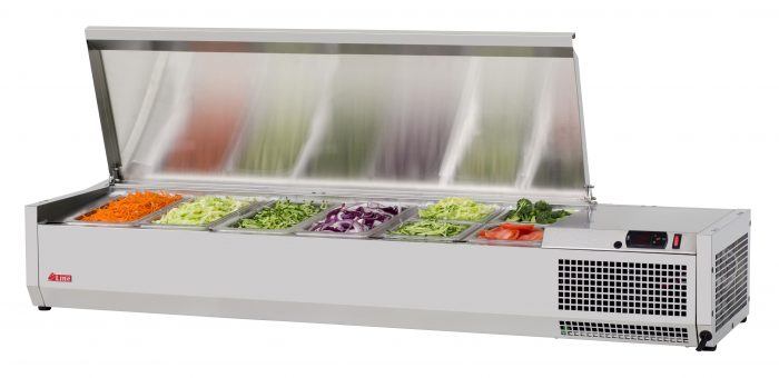 Turbo Air - CTST-1500-13-N, Commercial E-Line Countertop Salad Table, 59″L