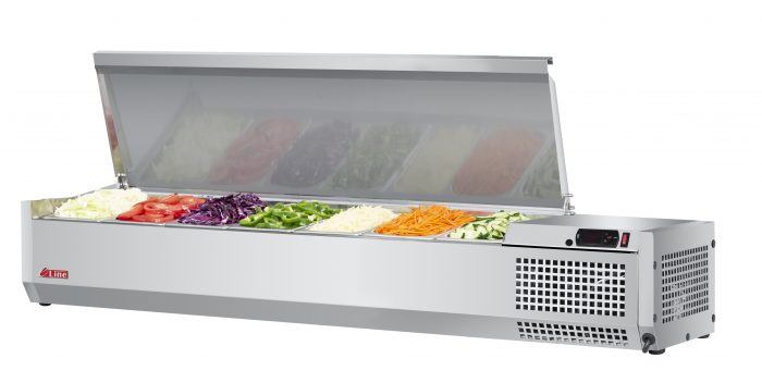 Turbo Air - CTST-1500-N, Commercial E-line, Food prep, 59″ Countertop Salad Table