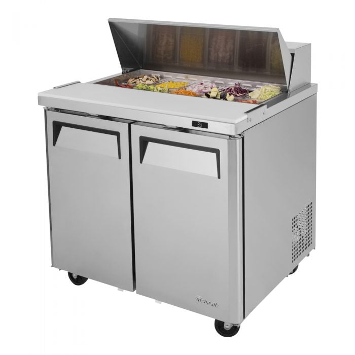 Turbo Air - MST-36-N6, Commercial 37" M3 Series Sandwich Salad Unit Two Section 9.5 cu.ft.