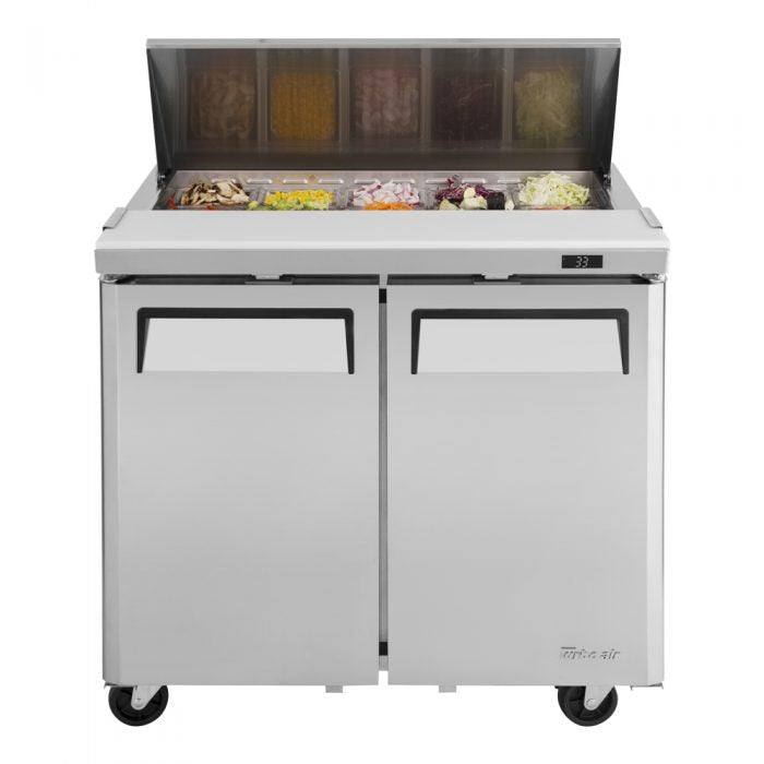 Turbo Air - MST-36-N6, Commercial 37" M3 Series Sandwich Salad Unit Two Section 9.5 cu.ft.