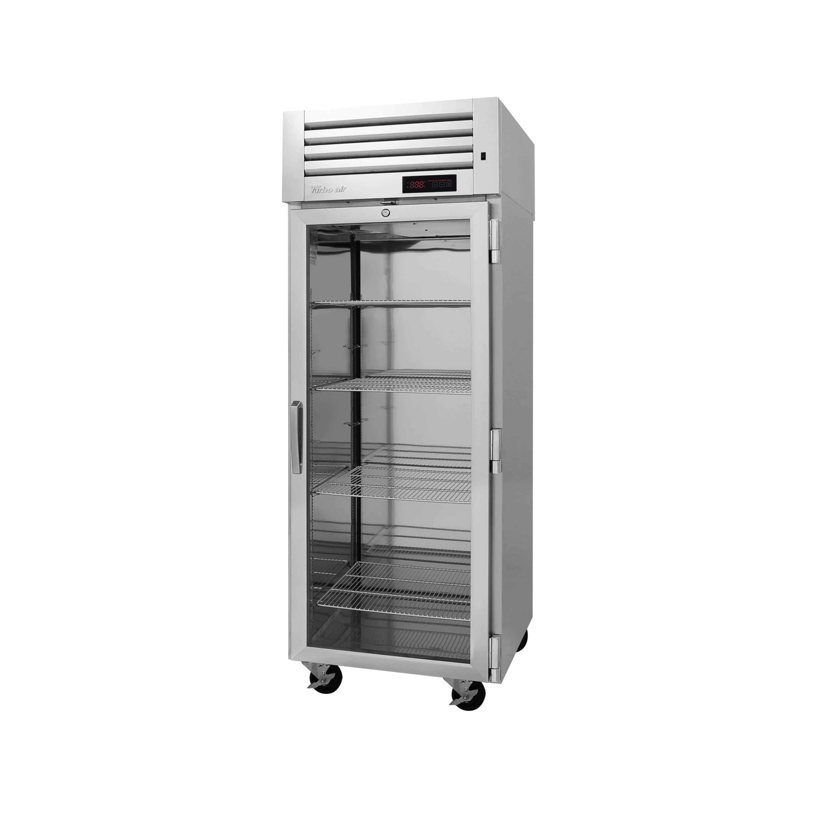 Turbo Air - PRO-26H2-GS-PT, Commercial PRO Series, Pass-Thru Glass & Solid Door Heated Cabinet