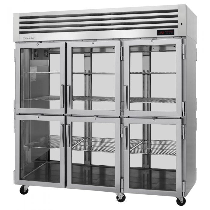 Turbo Air - PRO-77-6H-G-PT, Commercial Heated Cabinet PRO Series Pass-thru 3 Section 78.1 cu.ft.