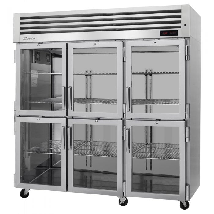 Turbo Air - PRO-77-6H-G, Commercial Reach-in Heated Cabinet PRO Series 3 Section 73.9 cu.ft.