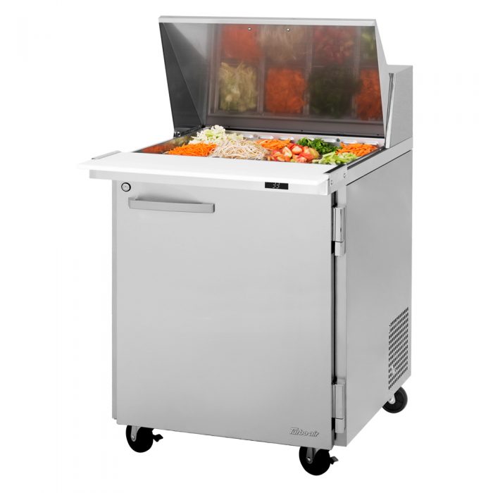 Turbo Air - PST-28-12-N, Commercial 28" PRO Series Mega Top Sandwich/Salad Prep Table 8 cu.ft.