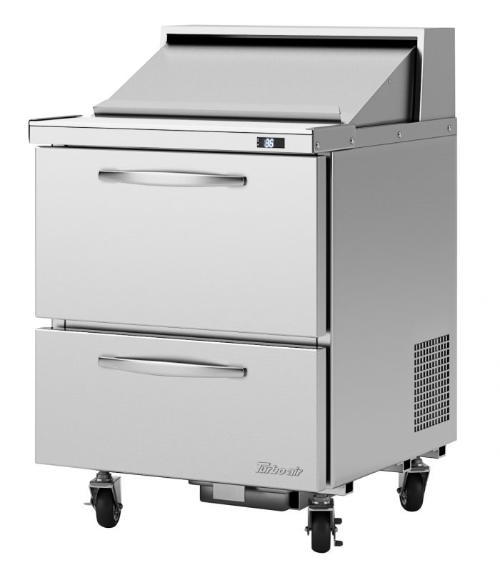 Turbo Air - PST-28-D2-N, Commercial PRO Series Sandwich/Salad Unit-Drawers, (2) drawers