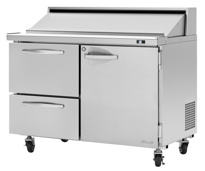 Turbo Air - PST-48-D2R-N, Commercial PRO Series Sandwich/Salad Unit-Drawers, (2) drawers