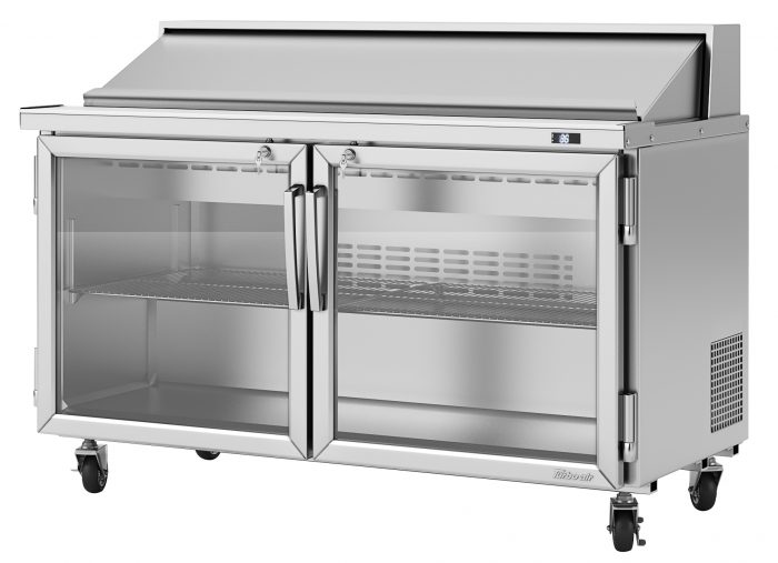 Turbo Air - PST-60-G-N, Commercial PRO Series Sandwich/Salad Unit-Glass door, (2) door