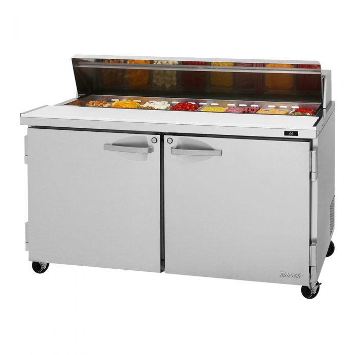Turbo Air - PST-60-N, Commercial 61" PRO Series Sandwich/Salad Prep Table 16 cu.ft.
