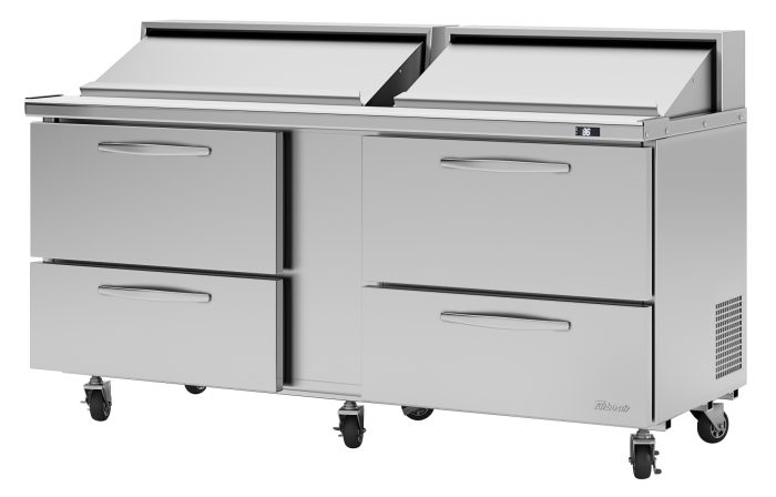 Turbo Air - PST-72-D4-N, Commercial PRO Series Sandwich/Salad Unit-Drawers, (4) drawers