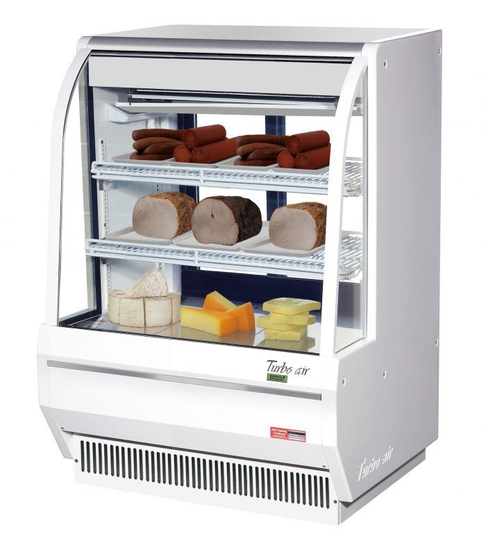 Turbo Air - TCDD-36H-W(B)-N, Commercial 36″ Direct Cooling Type Deli Display Case Refrigerator