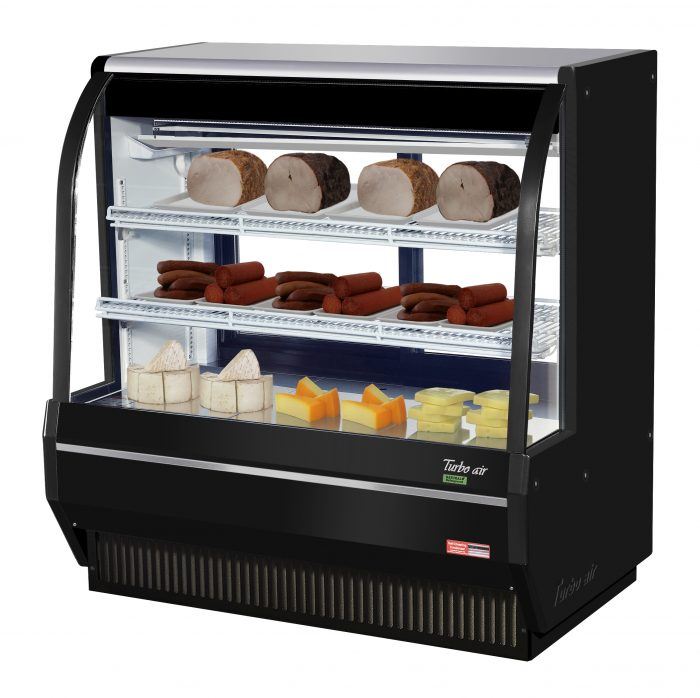 Turbo Air - TCDD-48H-W(B)-N, Commercial 48″ Direct Cooling Type Deli Display Case Refrigerator
