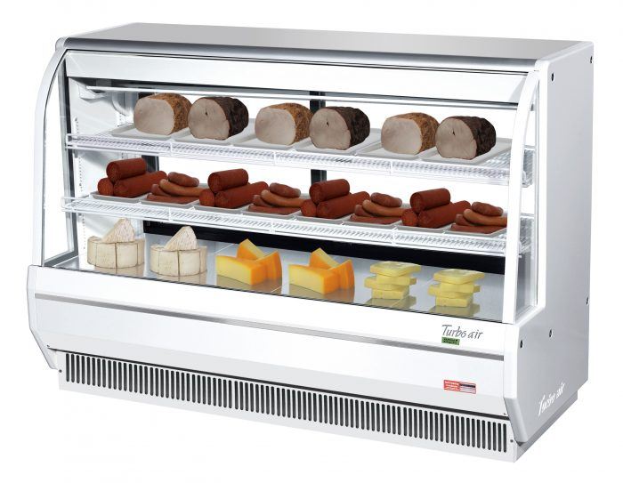 Turbo Air - TCDD-72H-W(B)-N, Commercial 72" Direct Cooling Type Deli Display Case Refrigerator