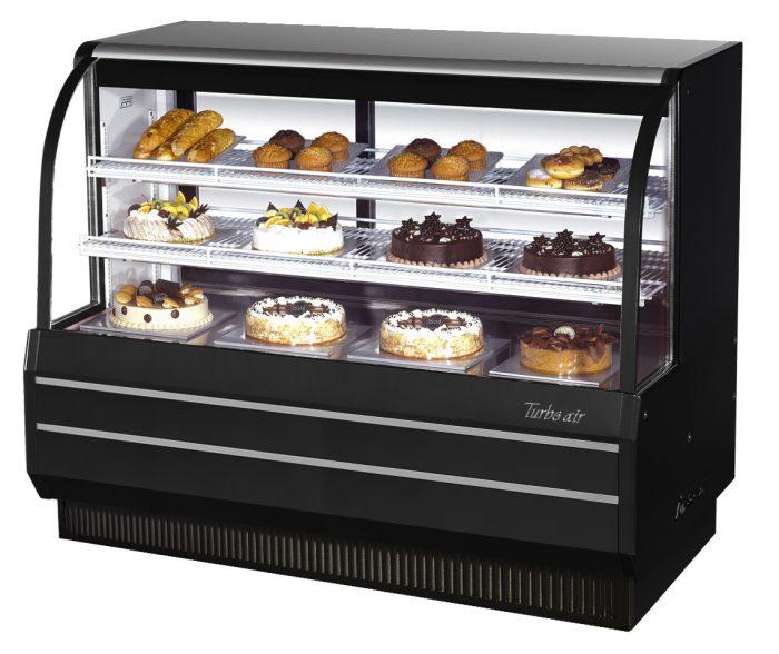 Turbo Air - TCGB-60-W(B)-N, Commercial  Curved Glass Bakery Display Case Refrigerated