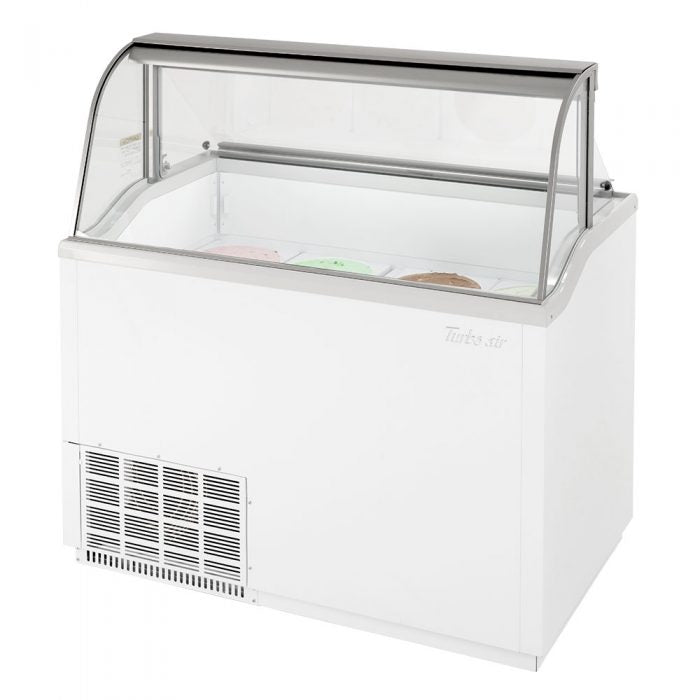 Turbo Air - TIDC-47G(W)-N, Commercial Ice Cream Dipping Cabinet, 47″W, (8) 3 gallon can capacity