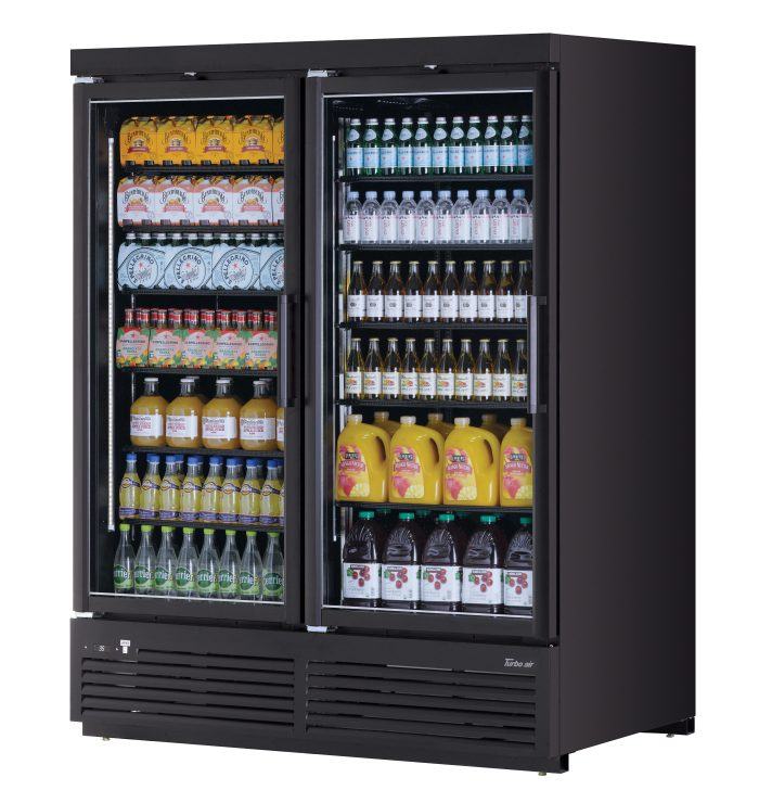 Turbo Air - TJMR-55SDW(B)-N, Commercial Super Deluxe Refrigerated Merchandiser, two-section, 62 cu. ft