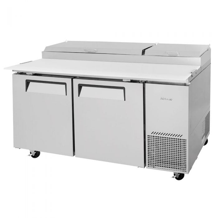 Turbo Air - TPR-67SD-N, Commercial Super Deluxe pizza prep table, Two-section