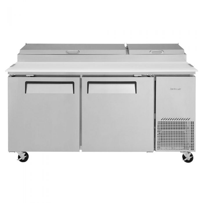 Turbo Air - TPR-67SD-N, Commercial Super Deluxe pizza prep table, Two-section