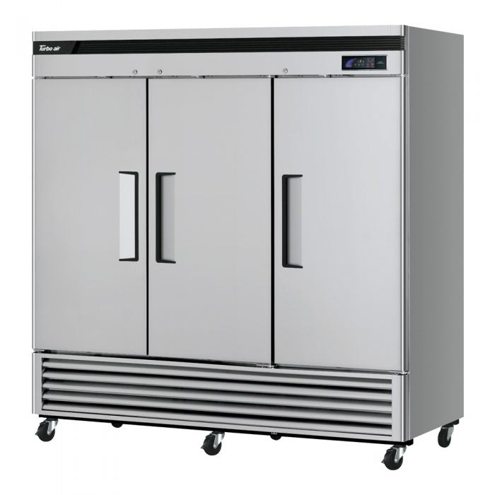 Turbo Air - TSF-72SD-N, Commercial 81" Reach-in Freezer Super Deluxe 3 Section 63.8 cu.ft