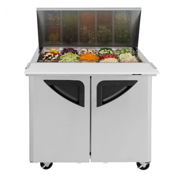 Turbo Air - TST-36SD-15-N6, Commercial Super Deluxe sandwich/salad unit, Two-section