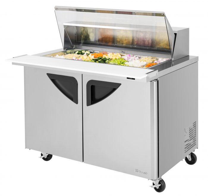 Turbo Air - TST-48SD-18-N-CL, Commercial Super Deluxe Sandwich Salad Mega Top two-section